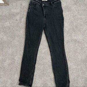 A&F 90s slim straight ultra high-rise jean